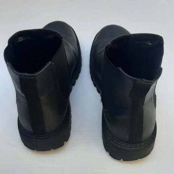 Black Biker Style Boots Size 11 - Picture 8 of 8